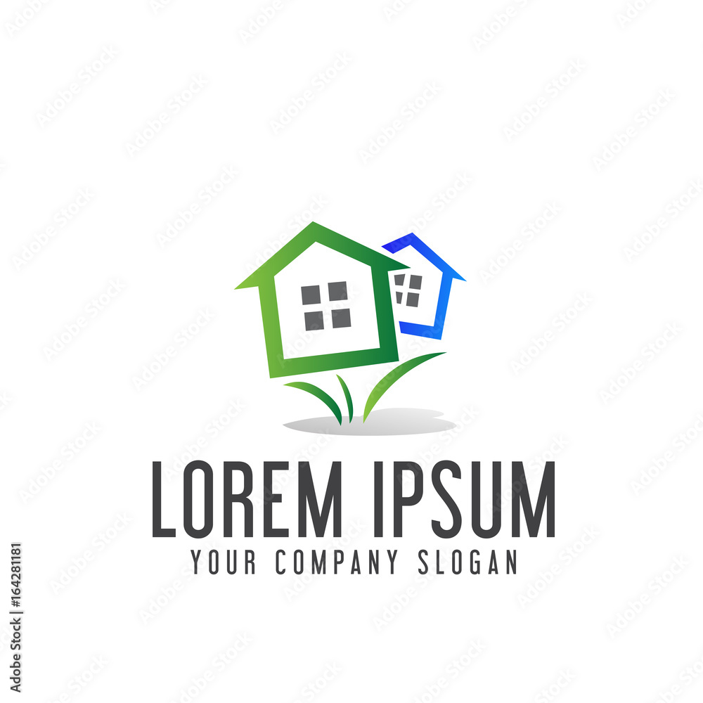 real estate logo. Architectural Construction logo design concept real estate logo. Architectural Construction logo design concept