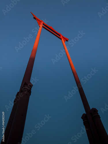 Photography The giant swing monument in Bangkok, Thailand