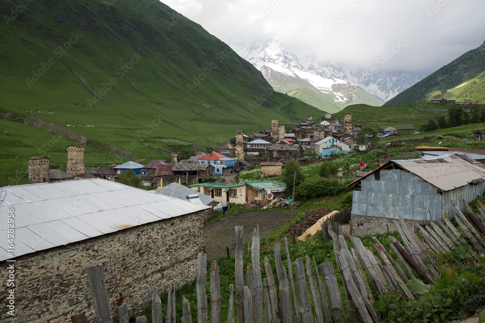 Ushguli  village in Svaneti, Georgia