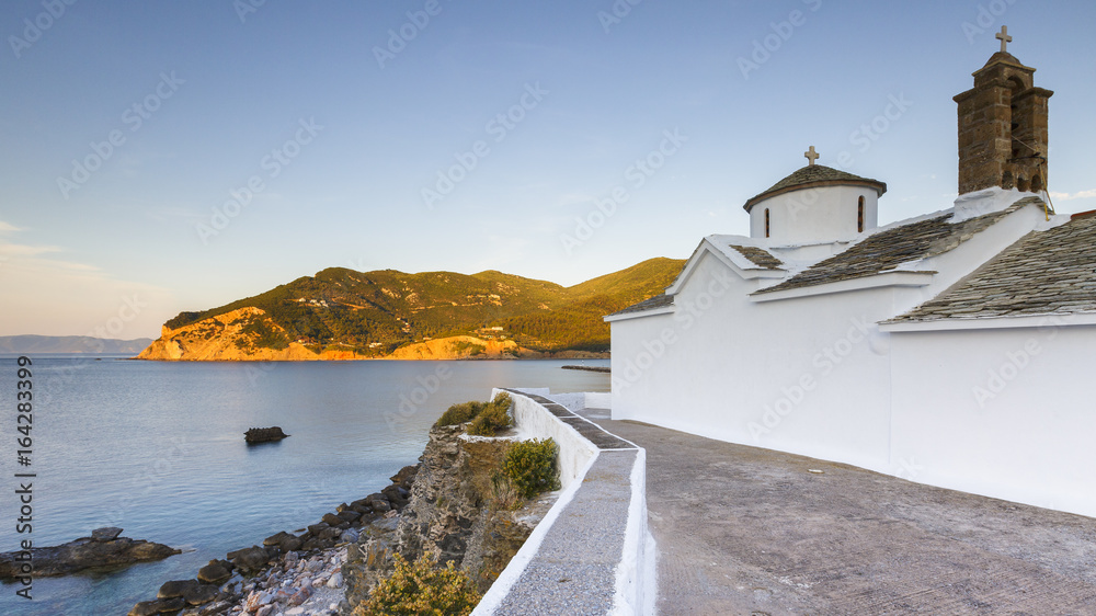Church in the old town of Skopelos, Greece.
