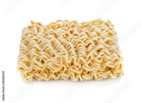 asian ramen instant noodles isolated on white background