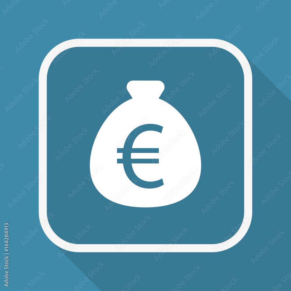 App Button mit Schatten - Euro Geldsack App Button mit Schatten - Euro Geldsack