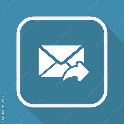 App Button mit Schatten - Brief schicken
