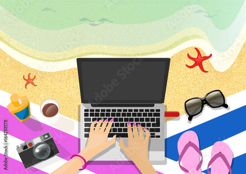 Relax on the beach