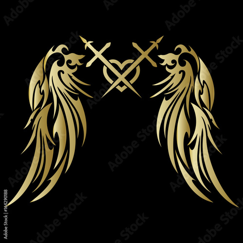 tribal angel wing