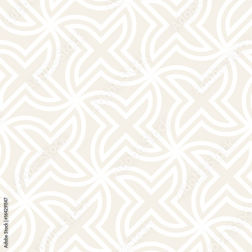 Vector seamless cross tiling pattern. Modern stylish geometric texture. Repeating mosaic abstract background