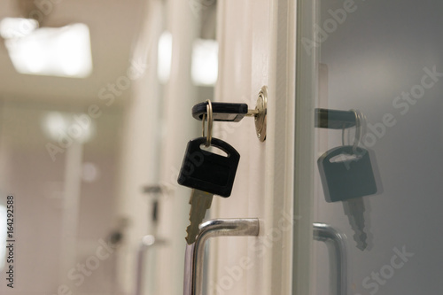 Key lock cabinet keep document In the office