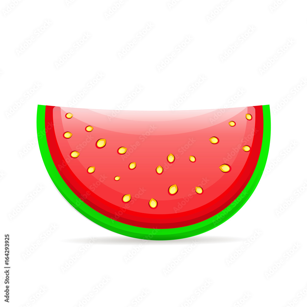 Flat icon slice of watermelon. Flat icon slice of watermelon.