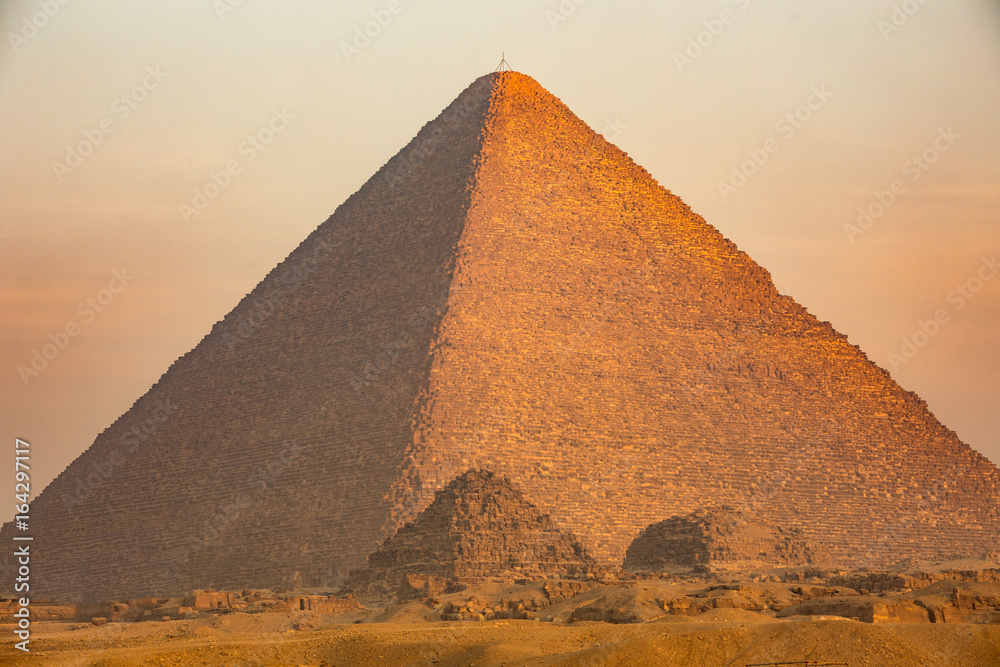 The Great pyramid on sunset
