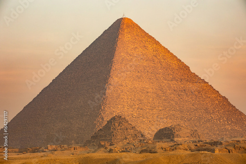 The Great pyramid on sunset