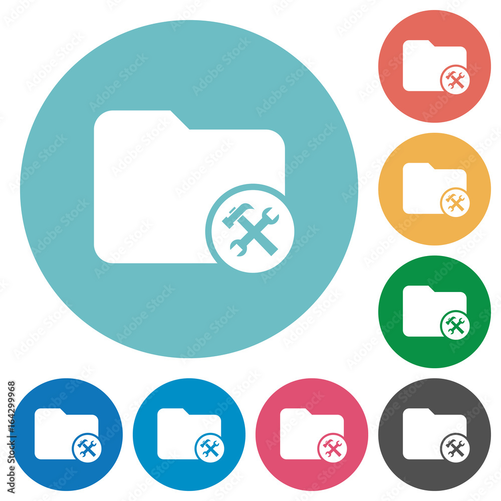 Directory tools flat round icons Directory tools flat round icons