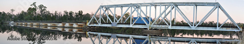 Train Bridge at Sunset  3 