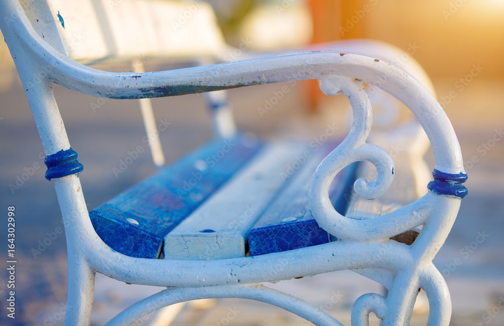 Ancient park bench