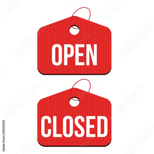Open Closed hanger set