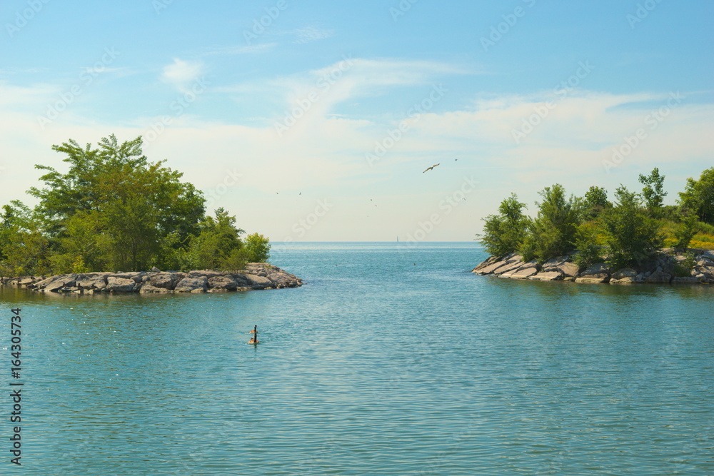 vista lago parque