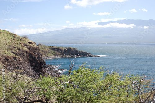Beautiful views of Maui North coast  taken from famous winding Road to Hana. Maui  Hawaii