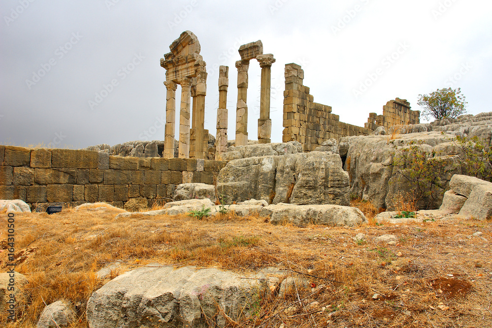 The Temple of Adonis  - partly dug in the rocky platform of Faqra, Lebanon

