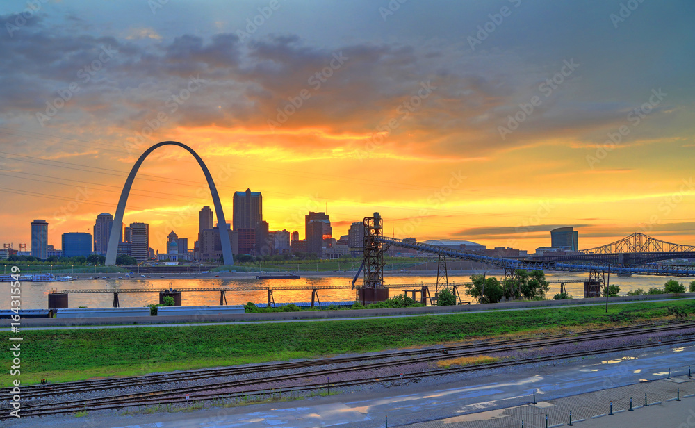 Obraz premium Gateway Arch in St. Louis, Missouri.