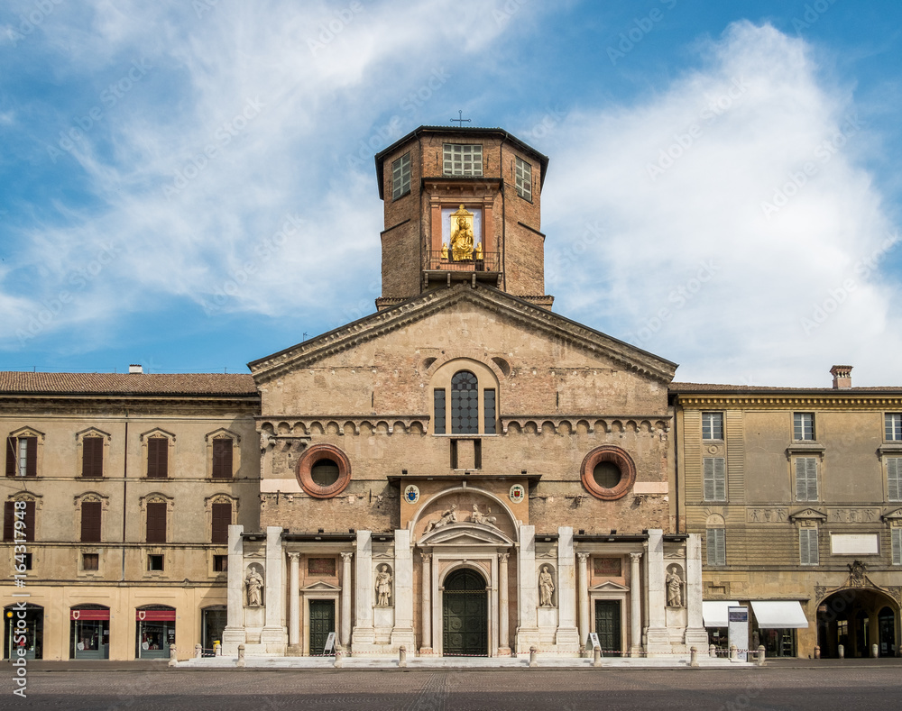 front view of the Dome of Reggio Emilia, Emilia Romagna, Italy