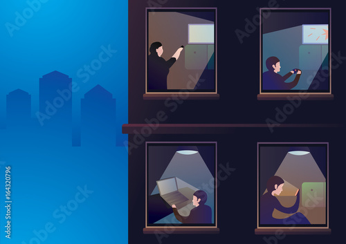 Lonely people in homes