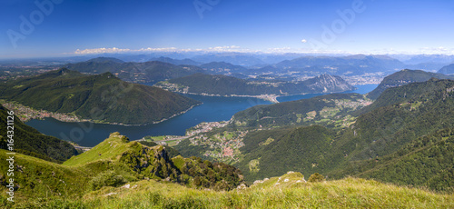 Panorama of Lake Lugano from Monte Generoso © gio_tto