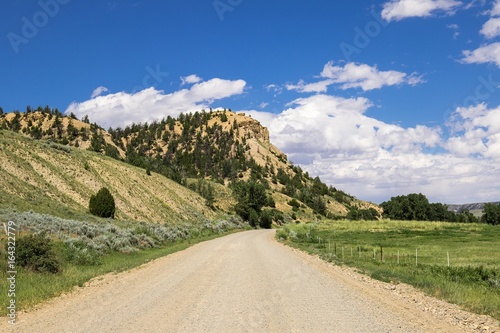 Ranch road / dirt ranch road in Wyoming