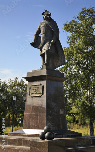 Monument to Vasily Tatishchev in Perm. Russia photo