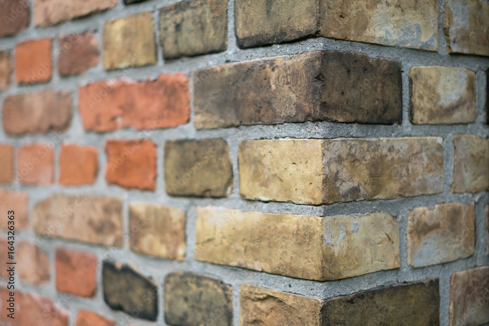 Fototapeta premium vintage brick wall , stone brick wall edge