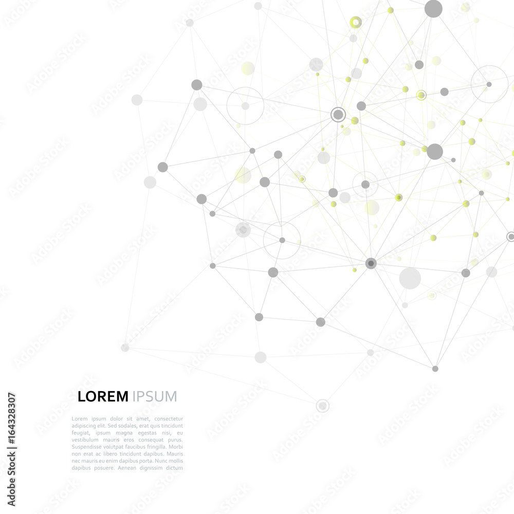 Modern vector design with elements of molecular bonds Modern vector design with elements of molecular bonds