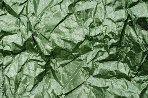 Green Shiny Metallic Paper Texture Background