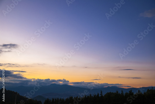 Sunrise at mountain in Guatemala © Byron Ortiz
