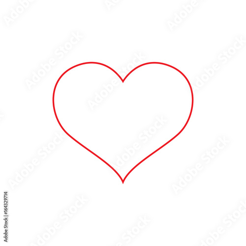 Rood hart van liefde