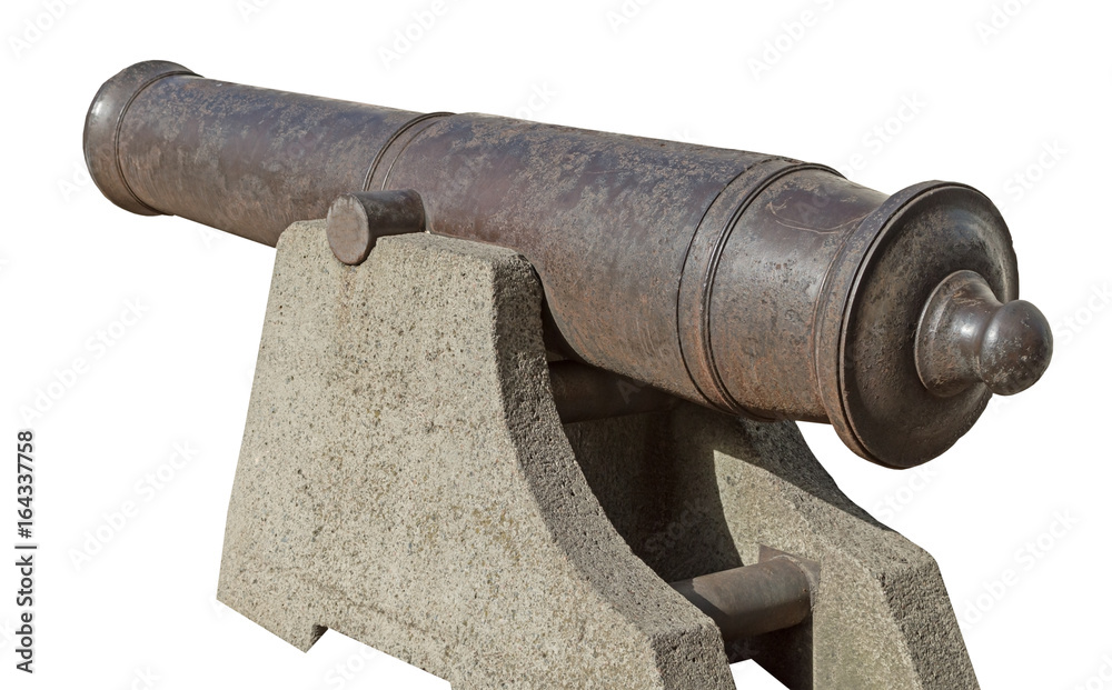 Old gun from coastal battery Old gun from coastal battery