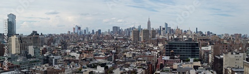 Manhattan panorama from Canal Street and Broadway looking north