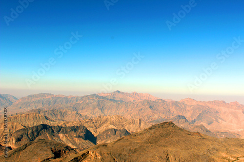 landscape of rocky desert in Oman, Rock Mountain in Oman
