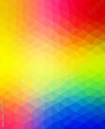 Multicolored vibrant pattern. Triangular background with triangle shapes