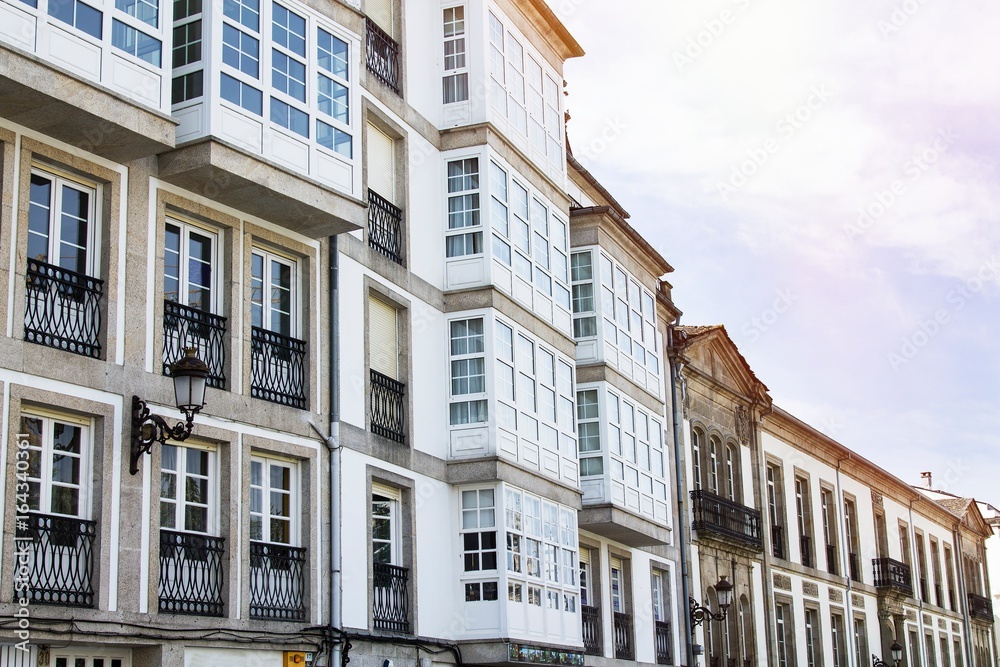 Buildings of Lugo, Galicia, Spain, Europe