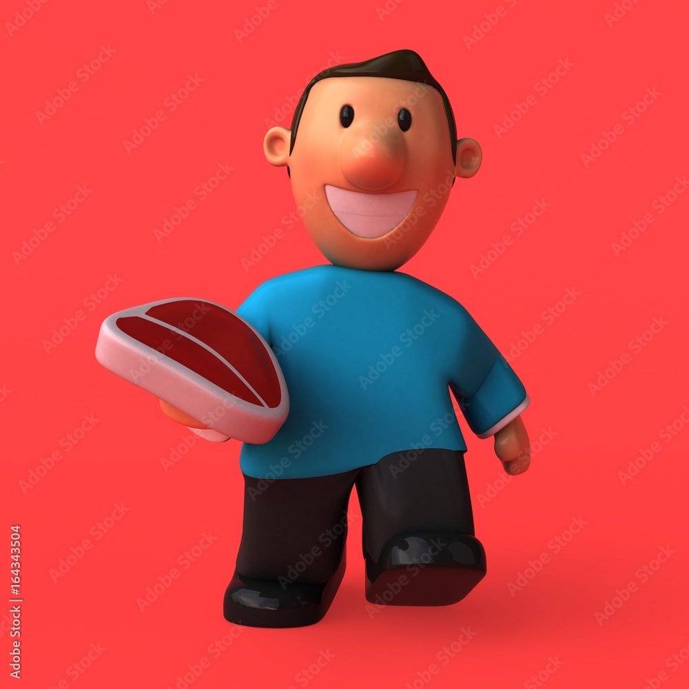 Cartoon character - 3D Illustration Cartoon character - 3D Illustration