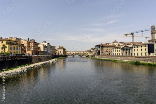 Views of neighborhoods, monuments, streets and the Duomo. Tourist sites of Florence, Italy © peizais