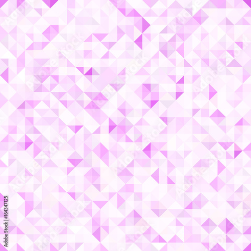 Seamless light pink pattern of small triangles. Background for the design of the surface. Abstract geometric wallpaper.