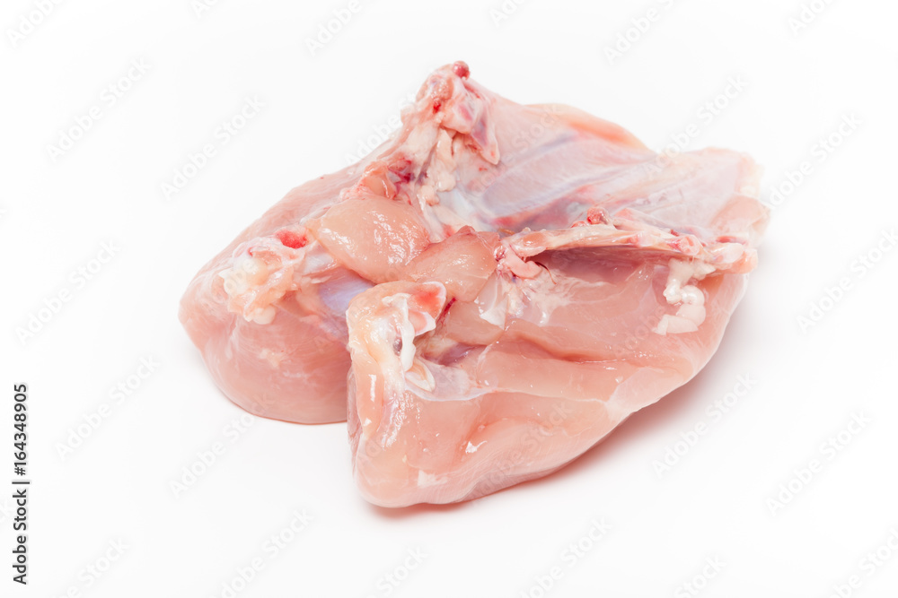 Raw chicken breast on light background Raw chicken breast on light background