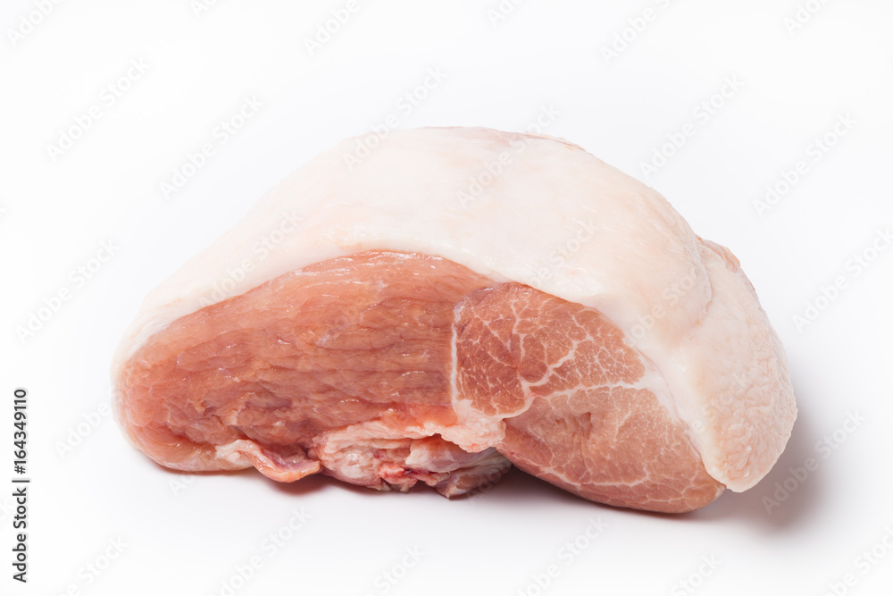 Fresh raw pork meat on a light background Fresh raw pork meat on a light background