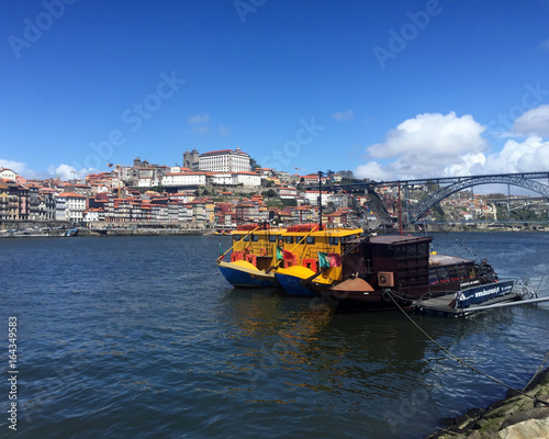 portugal, bateau, typique, douro, mer, pêche, port, eau, transport, couleur