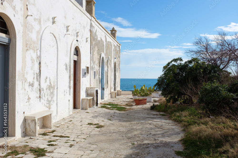 Typical Apulian house along the seacoast