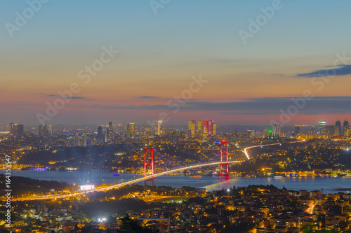 Istanbul Bosphorus Bridge (15th July Martyrs Bridge) Istanbul / Turkey. © sercansamanci