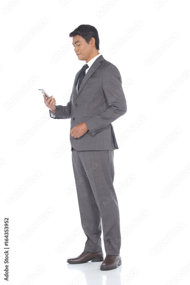 Full Length Snap Figure, Business Man Stand in Gray Suit pants and black shoes Full Length Snap Figure, Business Man Stand in Gray Suit pants and black shoes
