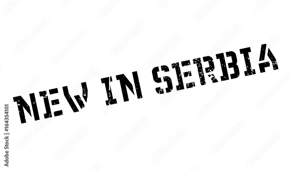 New In Serbia rubber stamp. Grunge design with dust scratches. Effects can be easily removed for a clean, crisp look. Color is easily changed. New In Serbia rubber stamp. Grunge design with dust scratches. Effects can be easily removed for a clean, crisp look. Color is easily changed.