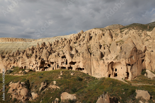 Rock Formations in Zelve Valley, Cappadocia