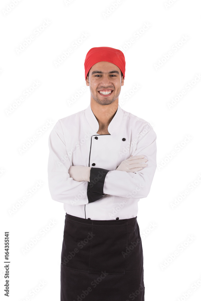 Smiling young chef