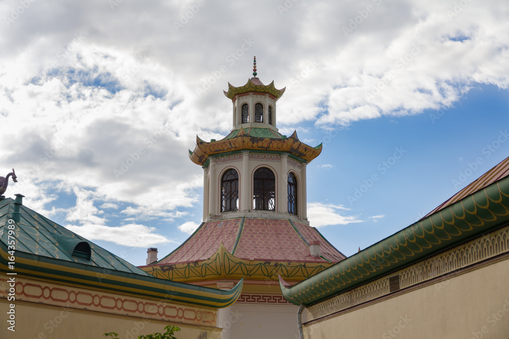 The Chinese village in the Alexander Park, Tsarskoye Selo, Pushkin, Russia